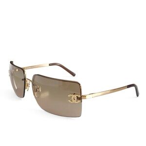 💥SOLD💥 CHANEL Classic Vintage Y2K Crystal CC Logo 4092 Sunglasses